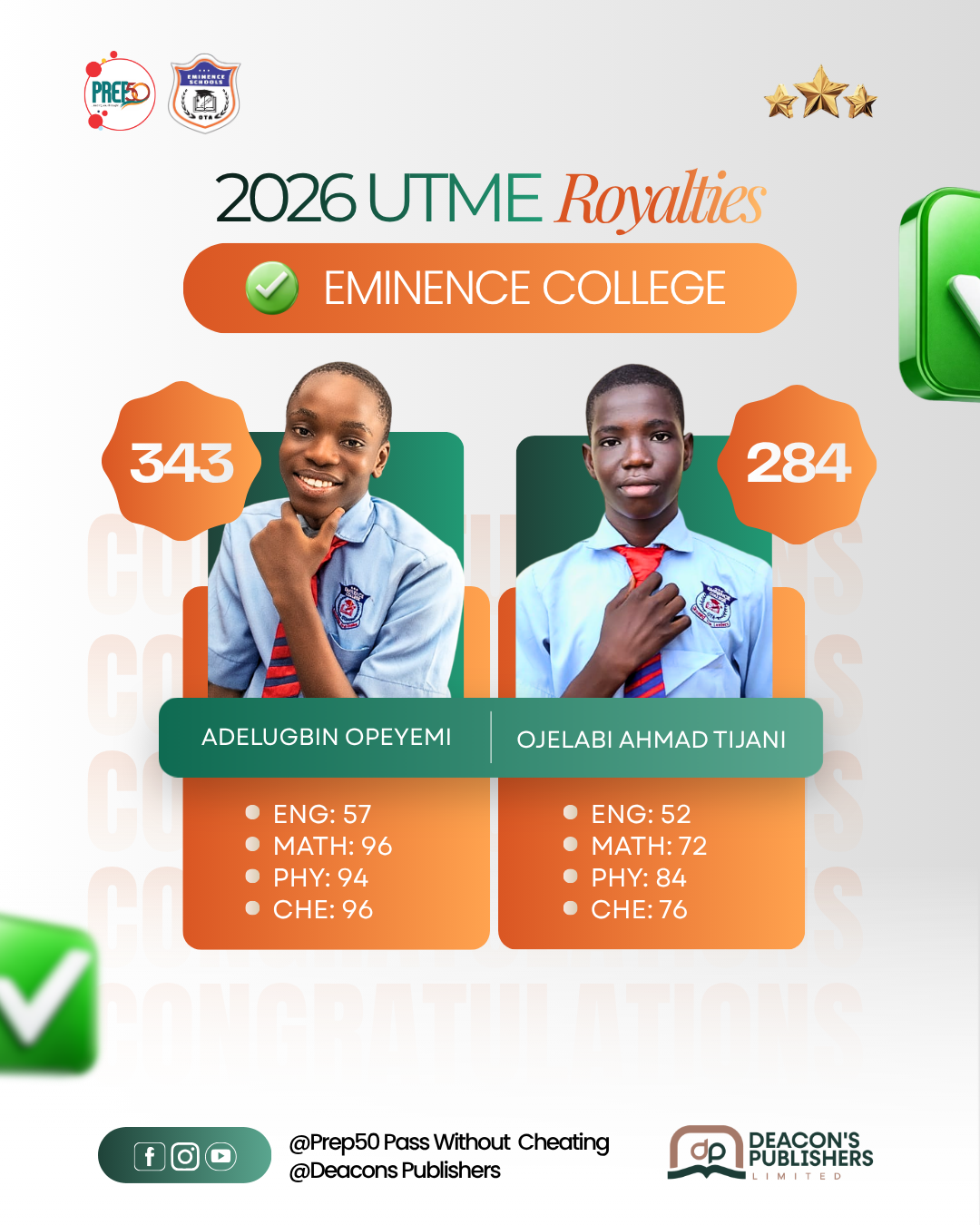 JAMB 2026 result 1