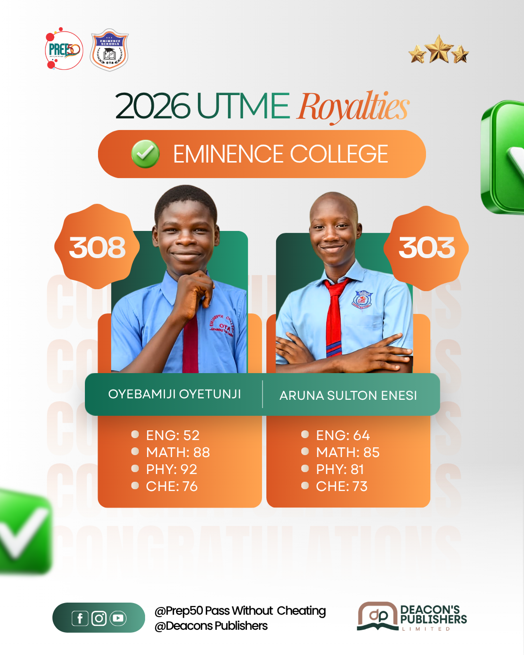 JAMB 2026 result 8