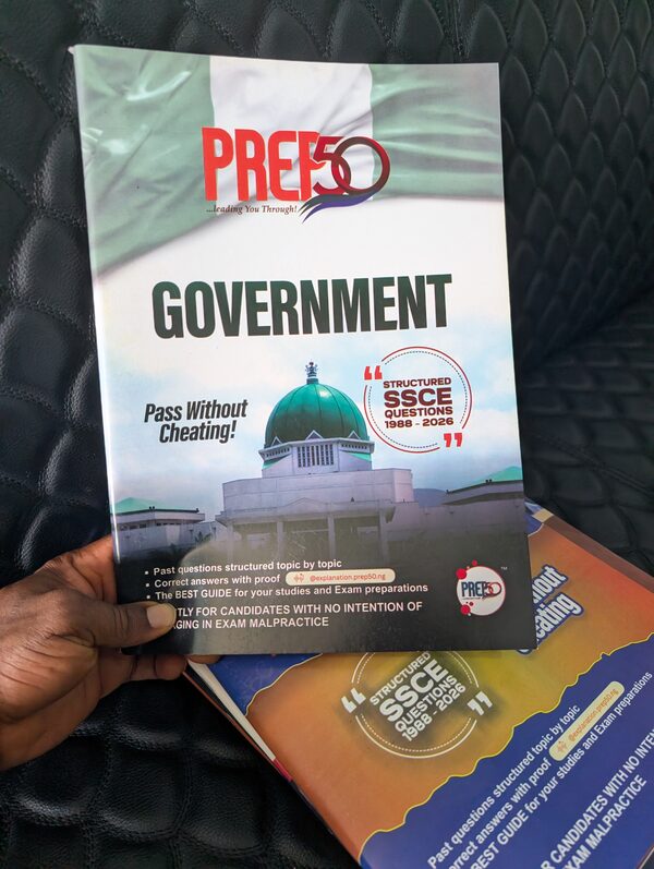 Prep50 Government past questions, SSCE 1988 – 2026