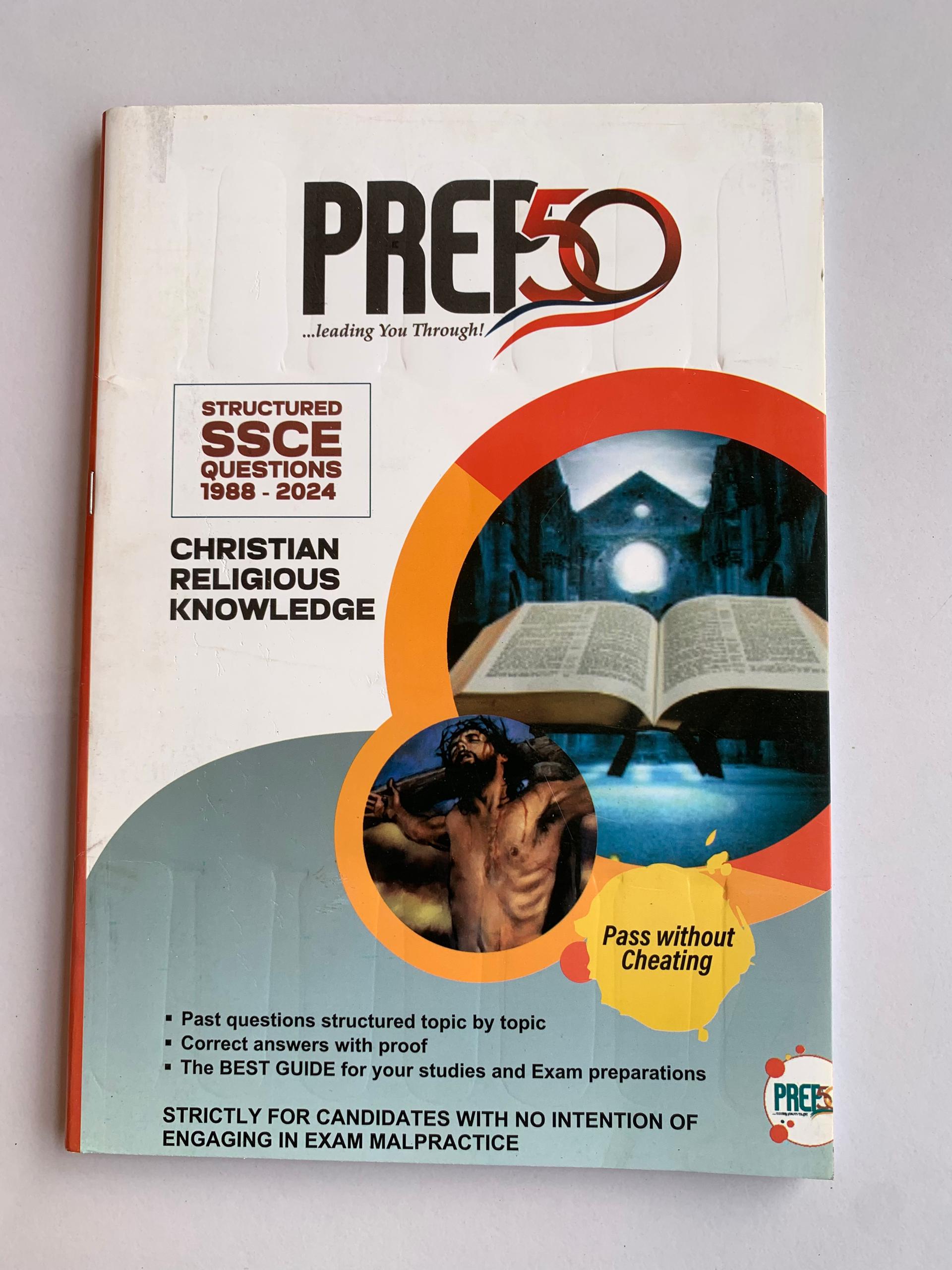 Christian Religious Studies WAEC past questions book cover